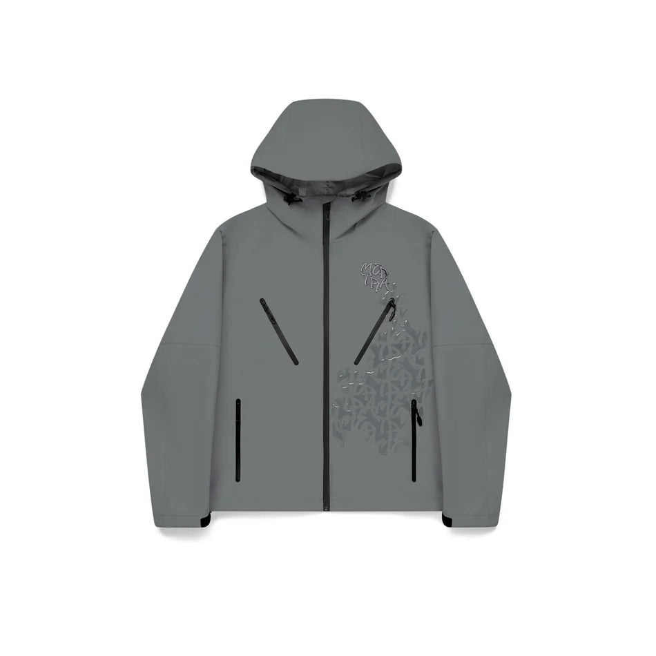 Mertra Monogram Shell Jacket (Slate)
