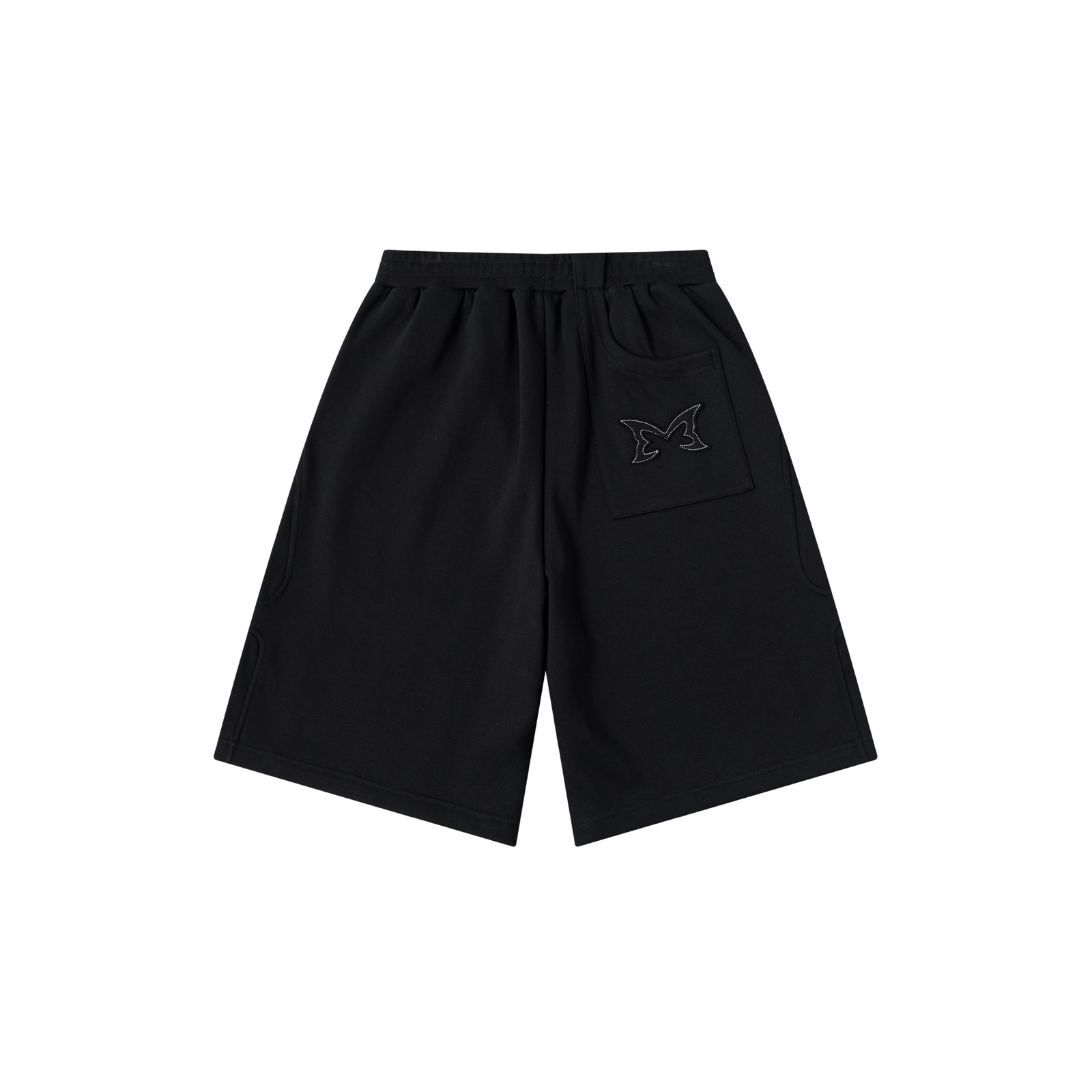 BLACK_SPLIT_PANEL_SHORTS_ECOM_2_3x_fb8c57e3-9705-46fe-b9ad-32b362106a48.png Mertra Split Panel Tracksuit Shorts (Black) - Image 1